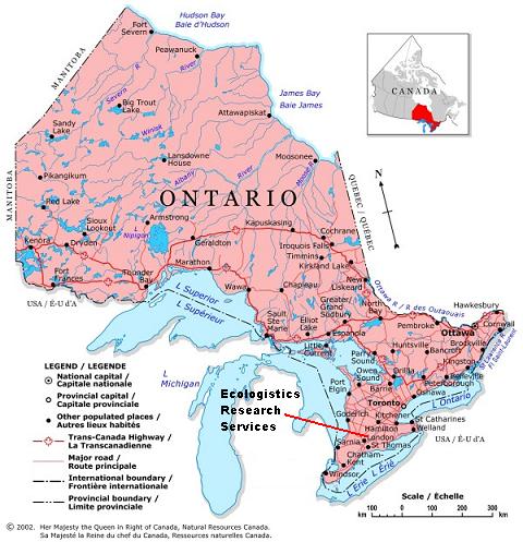 London Ontario karte